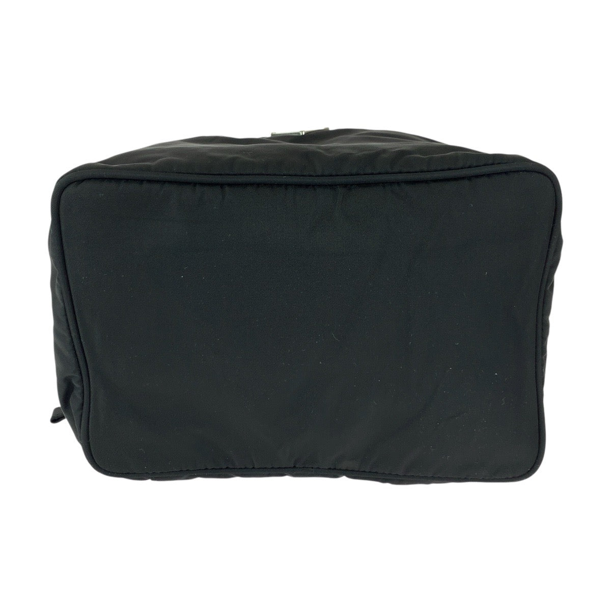 PRADA Handbag Nylon Black SilverMetal Test Triangle With logo