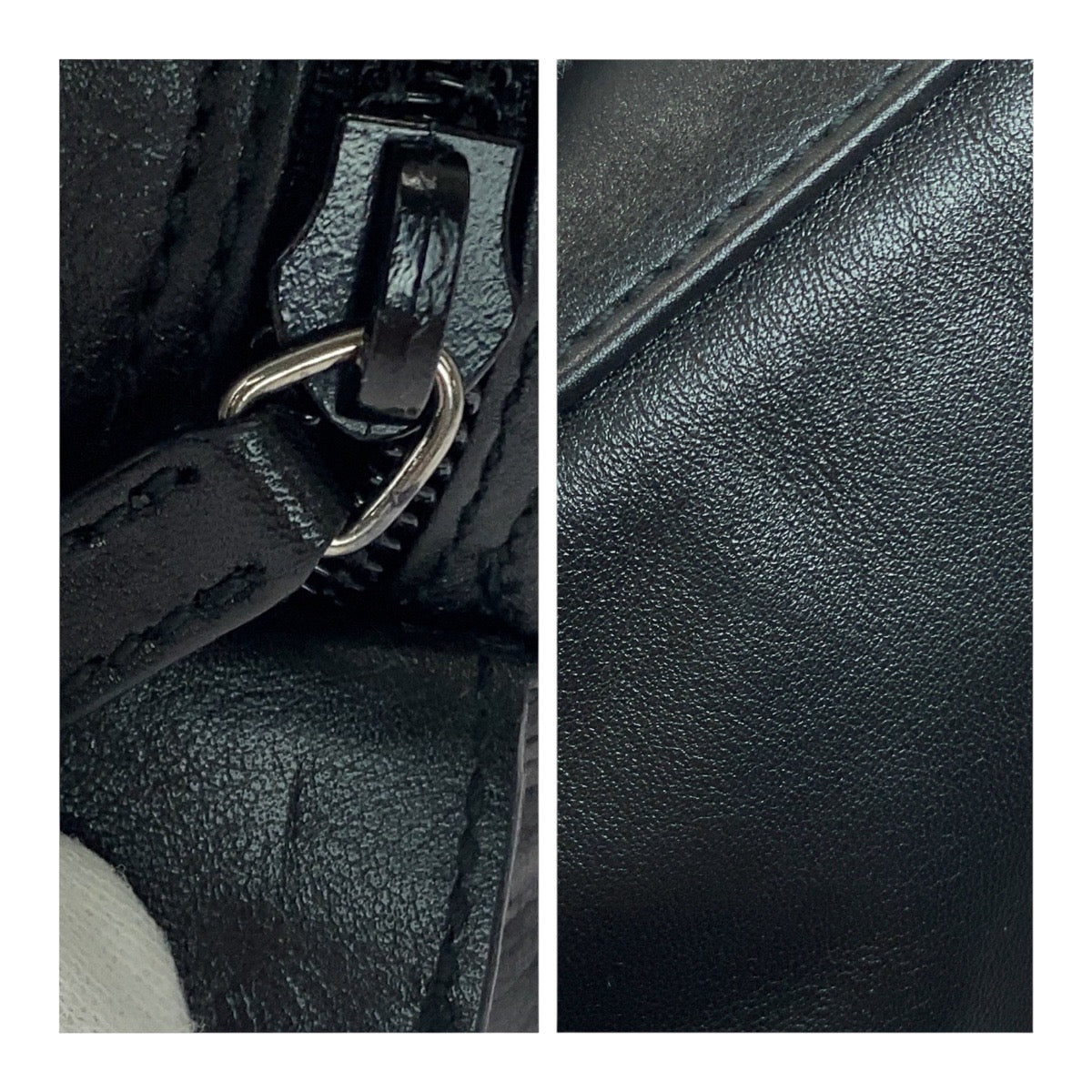 GUCCI business bag 0390974 leather Black Gunmetal