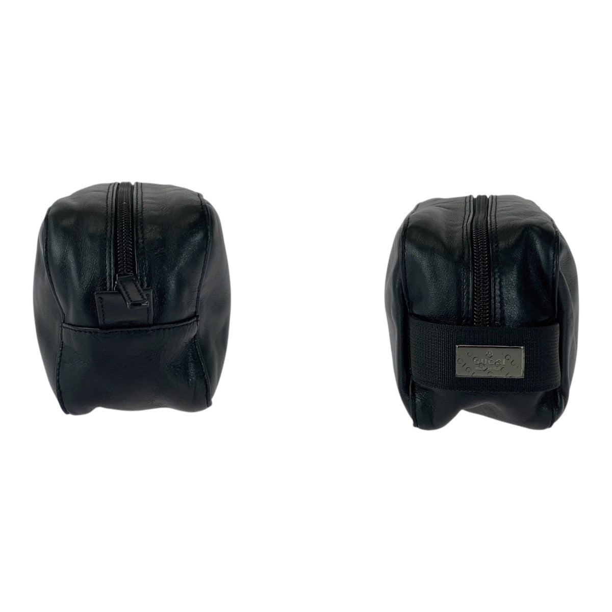 GUCCI business bag 0390974 leather Black Gunmetal