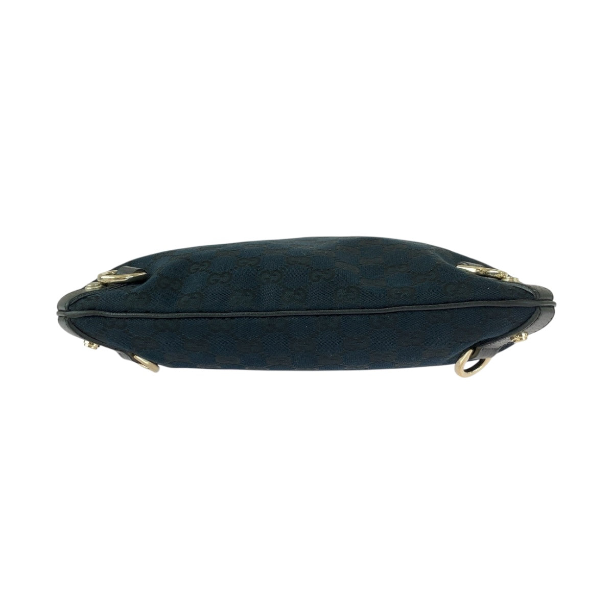 GUCCI Shoulder Bag 131326 GG canvas Black GoldMetal Abbey