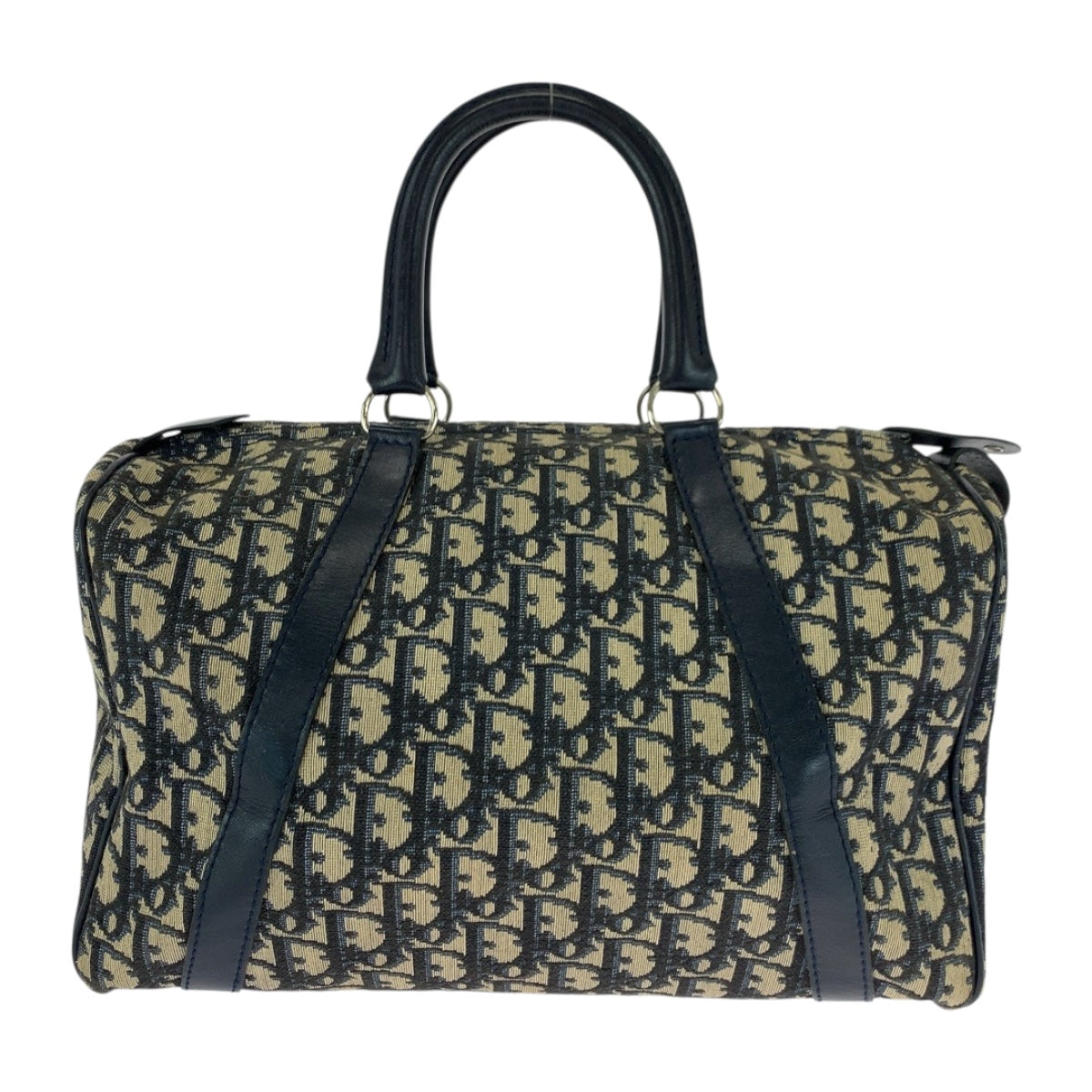 Dior Handbag canvas Navy Ivory Trotter
