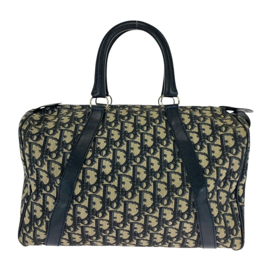 Dior Handbag canvas Navy Ivory Trotter