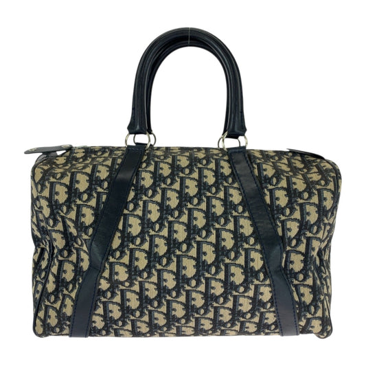Dior Handbag canvas Navy Ivory Trotter
