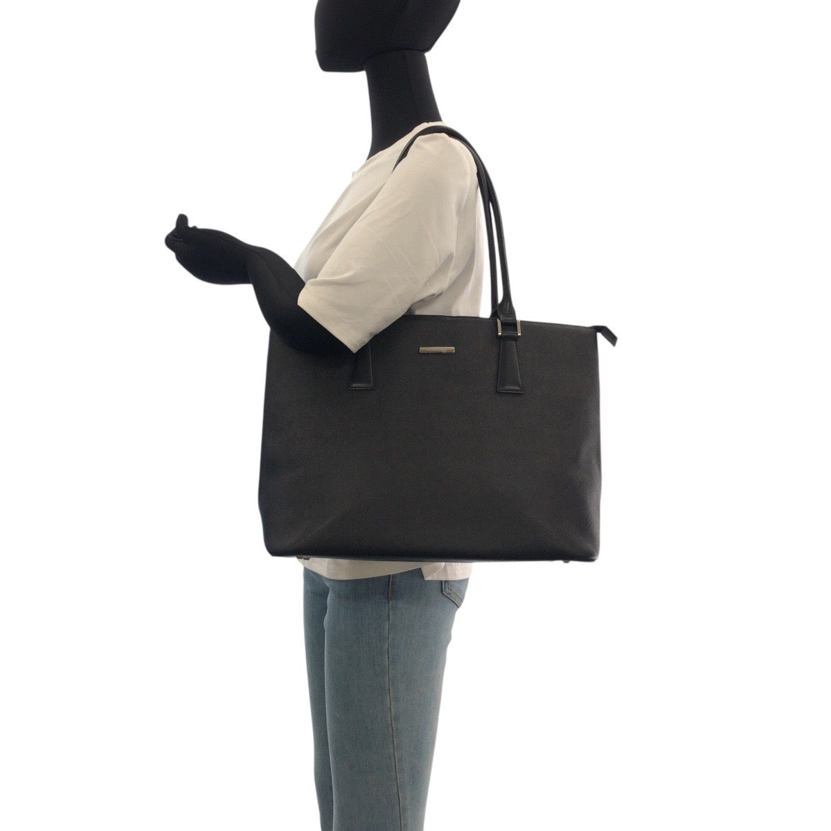 BURBERRY Tote Bag Black SilverMetal Nova Check