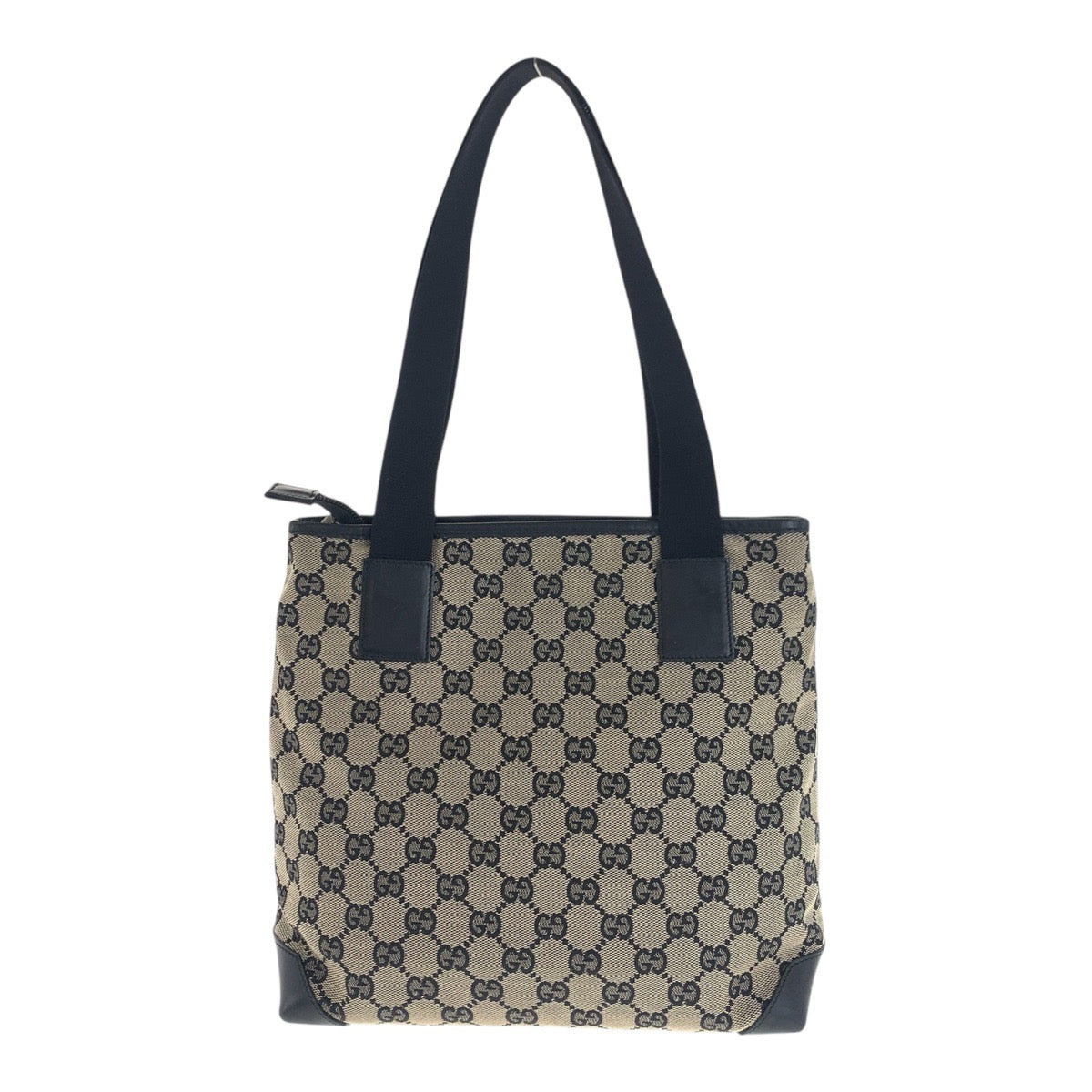 GUCCI Tote Bag 019 0402 GG canvas Beige black brown GG canvas