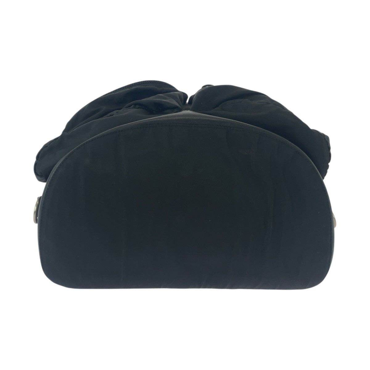 PRADA Backpack Nylon black Test Triangle With logo