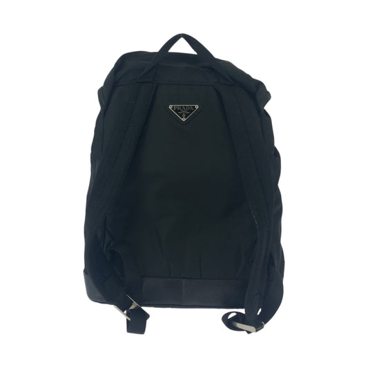 PRADA Backpack Nylon black Test Triangle With logo