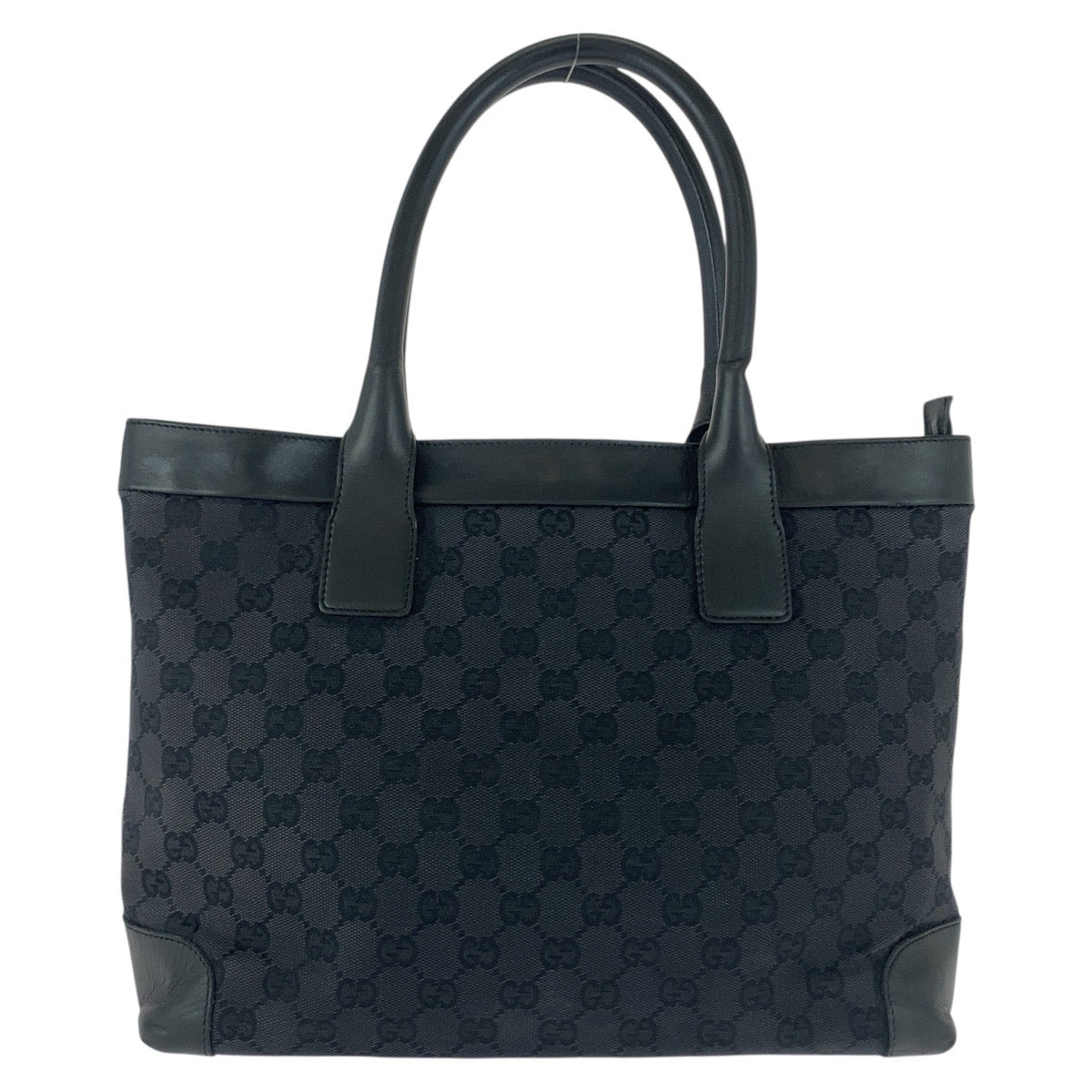 GUCCI Tote Bag 002 1119 GG canvas Black black