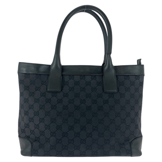 GUCCI Tote Bag 002 1119 GG canvas Black black