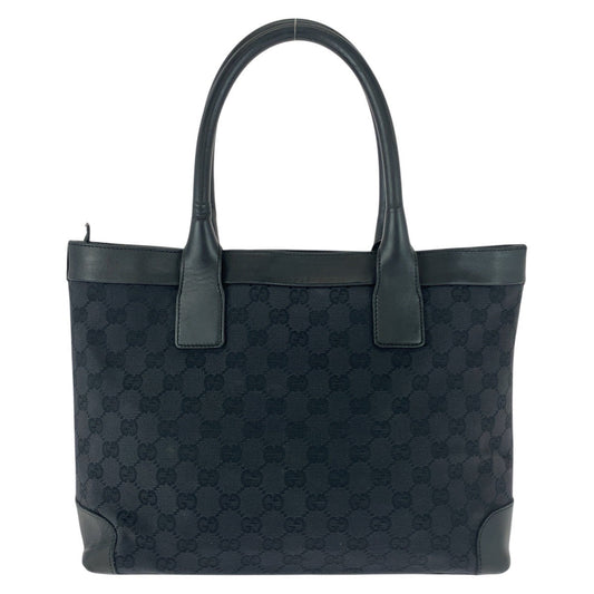 GUCCI Tote Bag 002 1119 GG canvas Black black