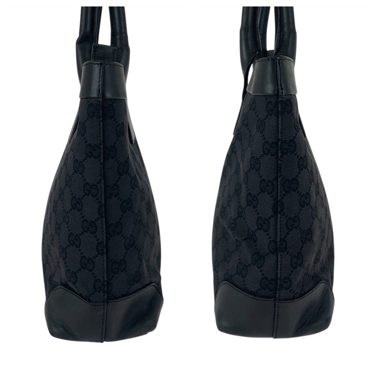 GUCCI Tote Bag 002 1119 GG canvas Black black
