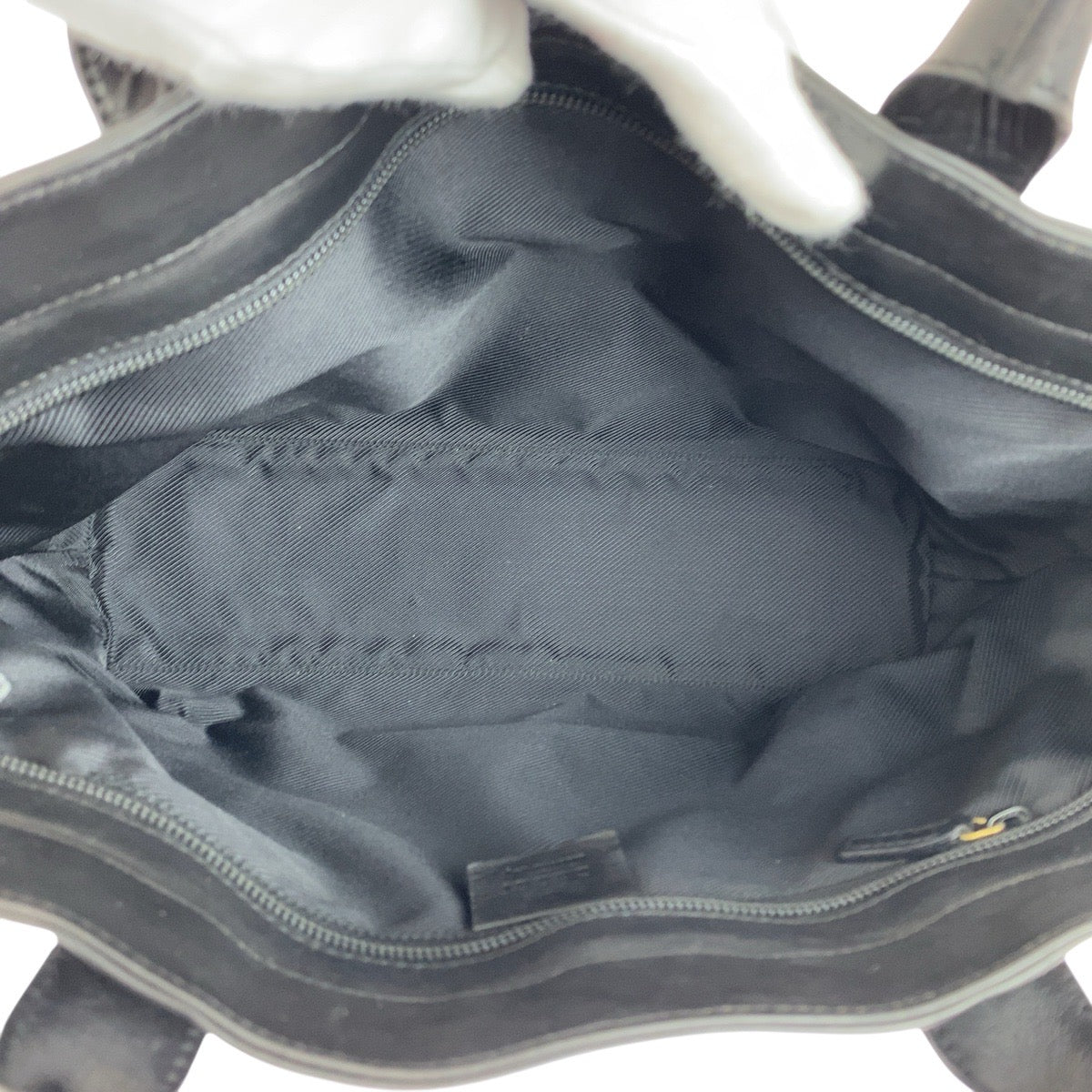 GUCCI Tote Bag 002 1119 GG canvas Black black