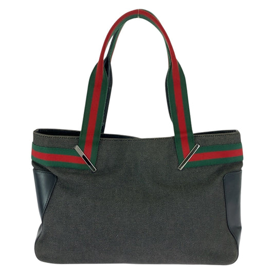 GUCCI Tote Bag 73983 canvas Black SilverMetal Sherry line