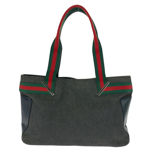 GUCCI Tote Bag 73983 canvas Black SilverMetal Sherry line