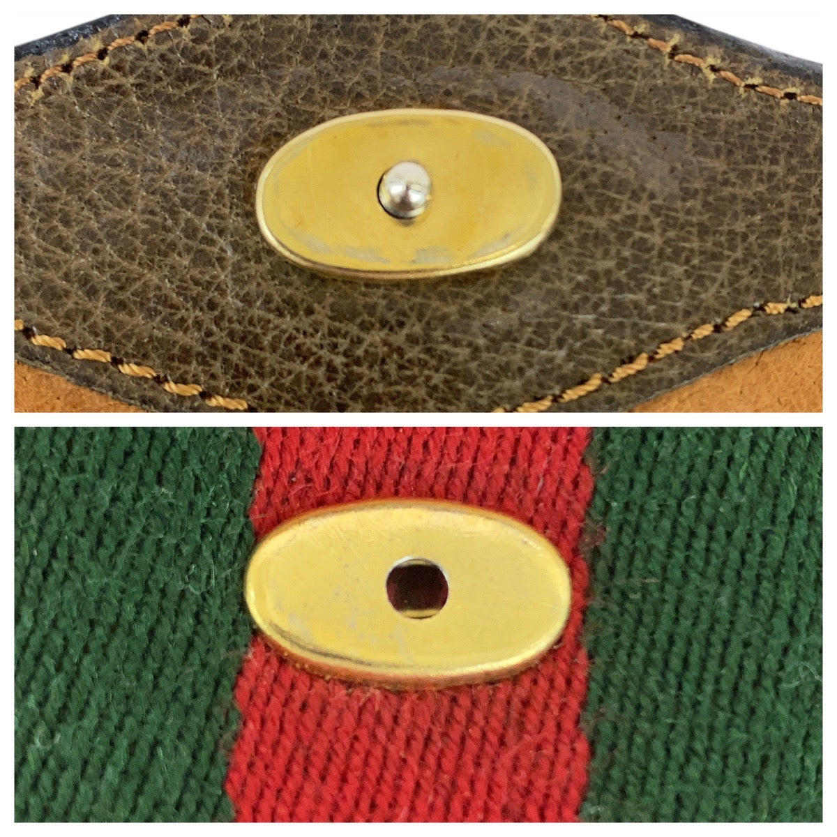 GUCCI Clutch bag 89 01 006 GG Supreme Canvas Beige brown Sherry line