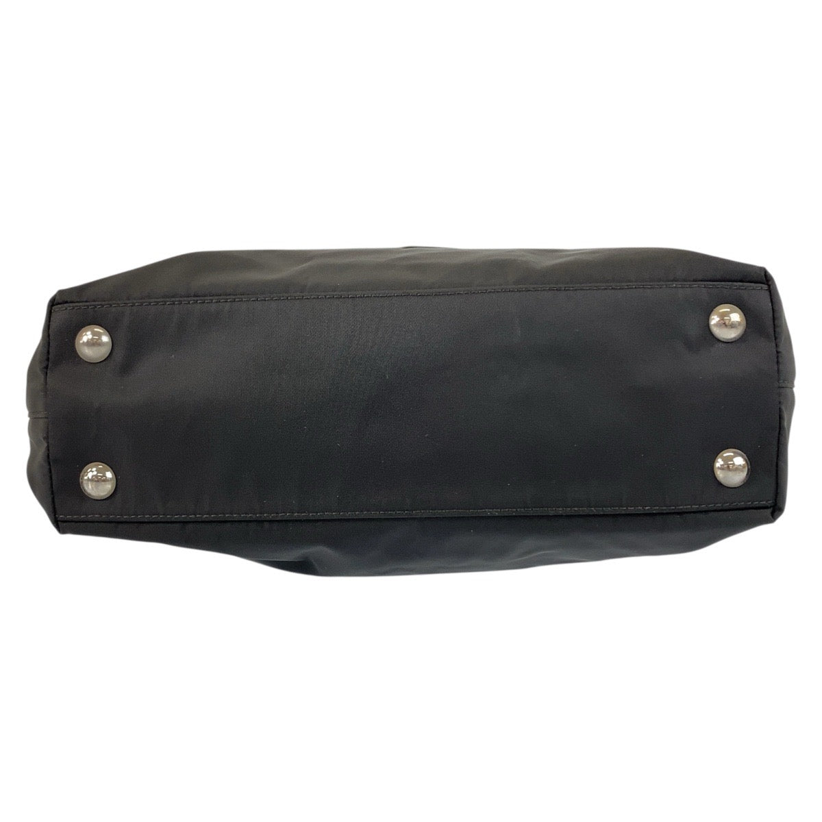 PRADA Tote Bag Nylon Black SilverMetal Test logo