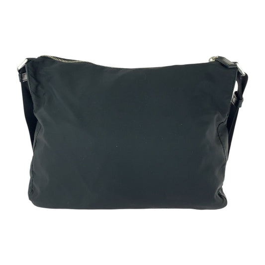 PRADA Shoulder Bag Nylon black Test Triangle With logo