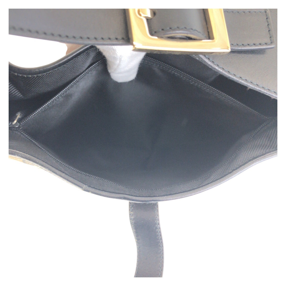 GUCCI Shoulder Bag 001 3306 GG canvas black Jackie
