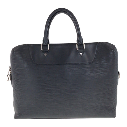 LOUIS VUITTON Business bag M50163 leather Black SilverMetal Epi Porto Documents Jules