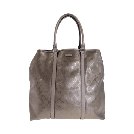 GUCCI Tote Bag 223668 PVC Metallic Brown SilverMetal Implication