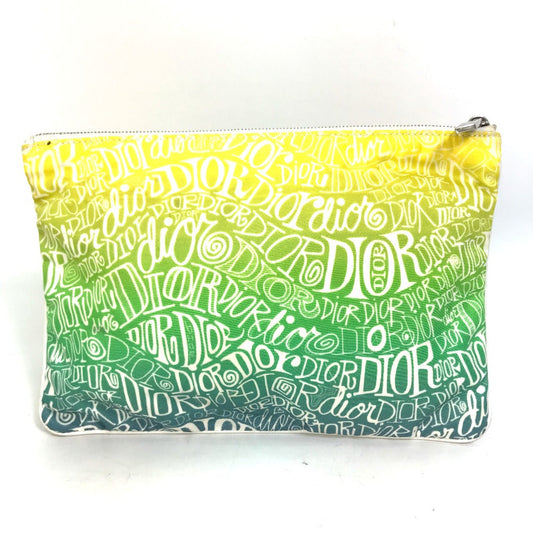 Dior Pouch Nylon green STUSSY Stussy collaboration mens Used Authentic