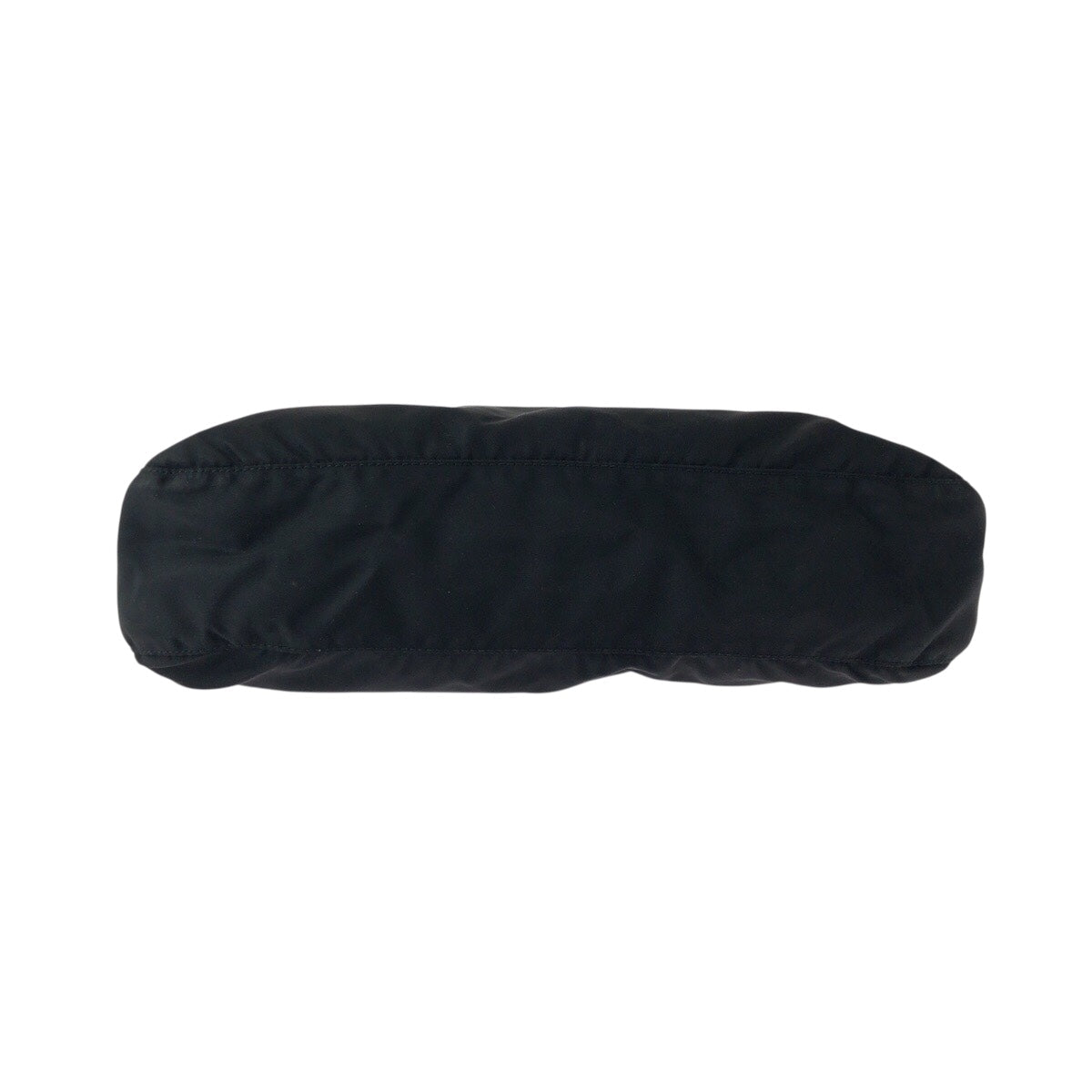 PRADA Shoulder Bag Nylon Black SilverMetal Test Triangle With logo