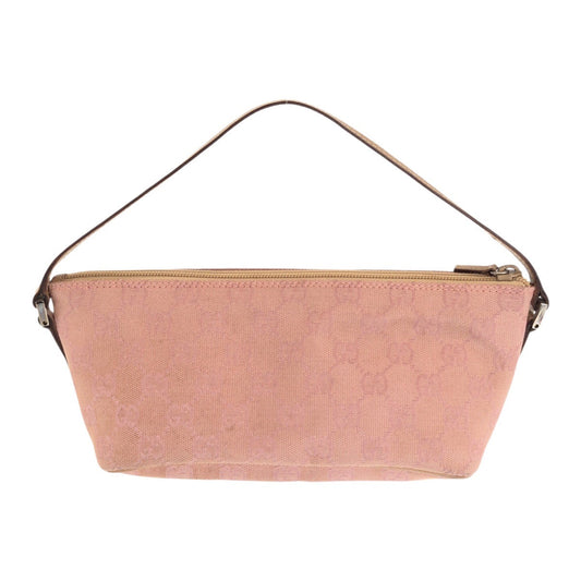 GUCCI Handbag 039 1103 GG canvas Pink Silver