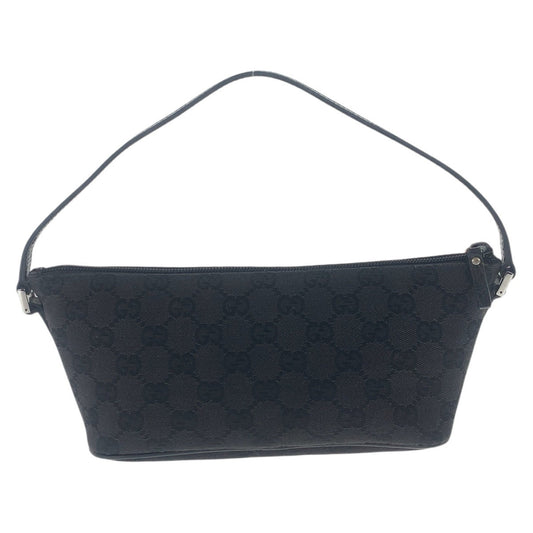 GUCCI Handbag 07198 GG canvas Black SilverMetal
