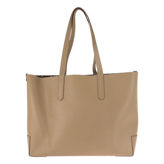 BURBERRY Tote Bag PVC Beige Gold Metal