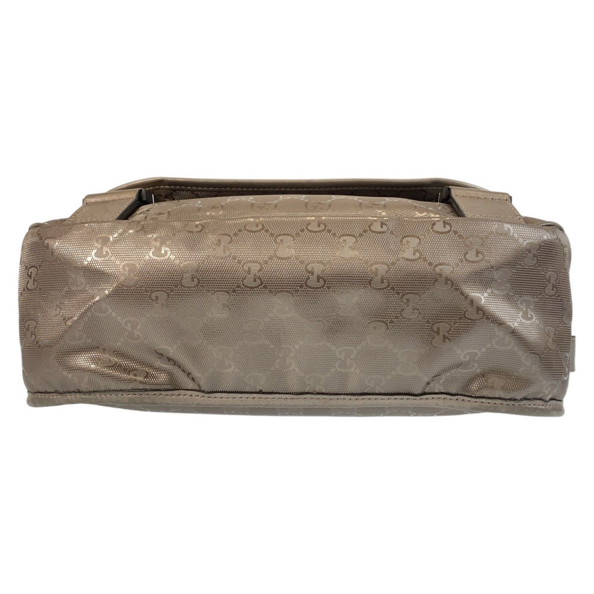 GUCCI Shoulder Bag 201732 PVC Metallic Brown SilverMetal GG implementation