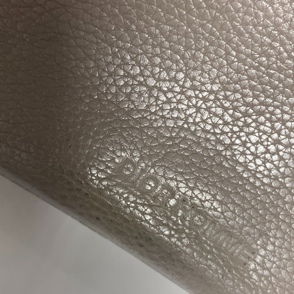 Dior business bag leather gray Pouch logo mens Used Authentic