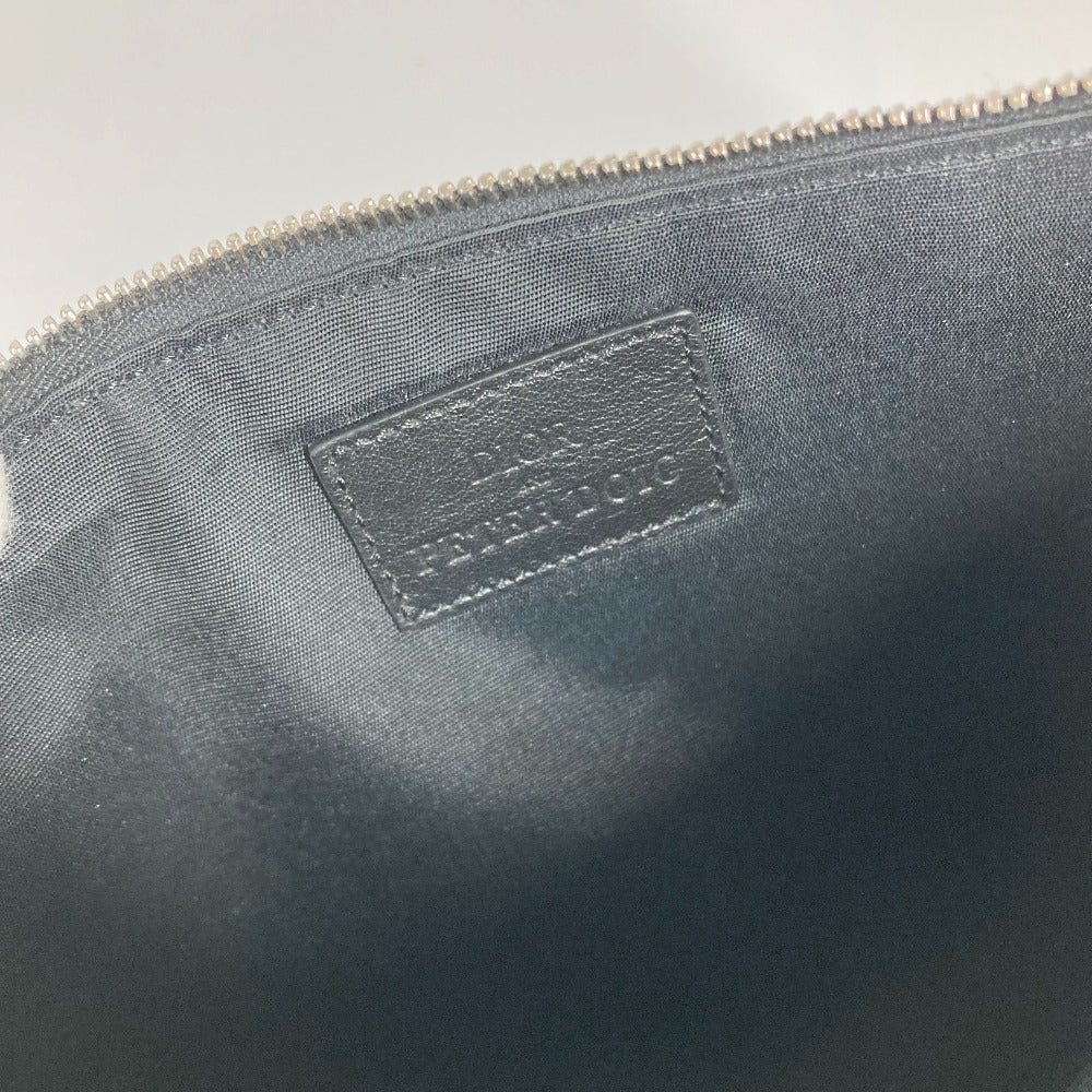 Dior Clutch bag Nylon black PETER DOIG PETER DOIG logo mens Used Authentic