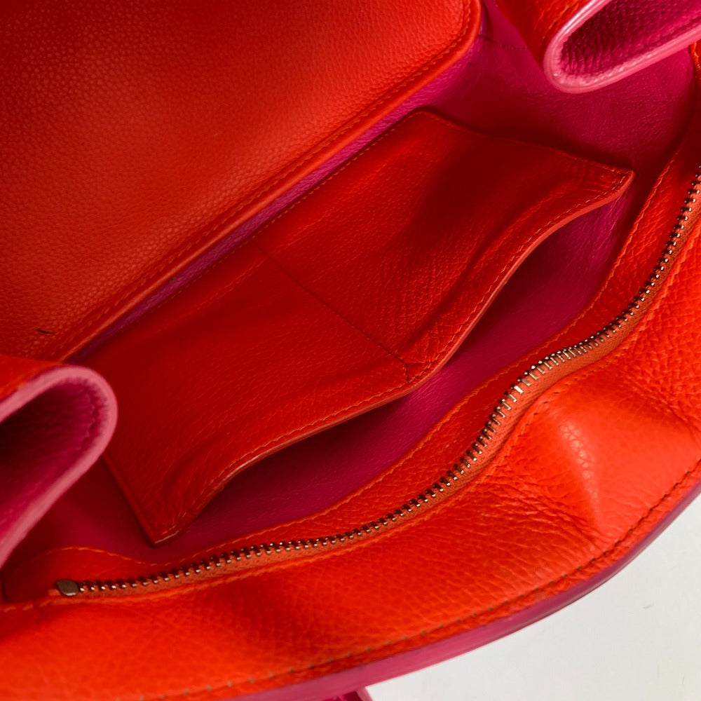 Dior Handbag leather pink open bar small Tote Bag Women Used Authentic