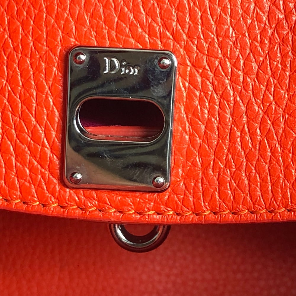 Dior Handbag leather pink open bar small Tote Bag Women Used Authentic