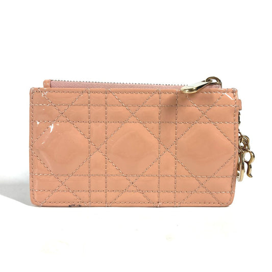 Dior Coin case enamel Pink type Lady Dior LADYDIOR Canage