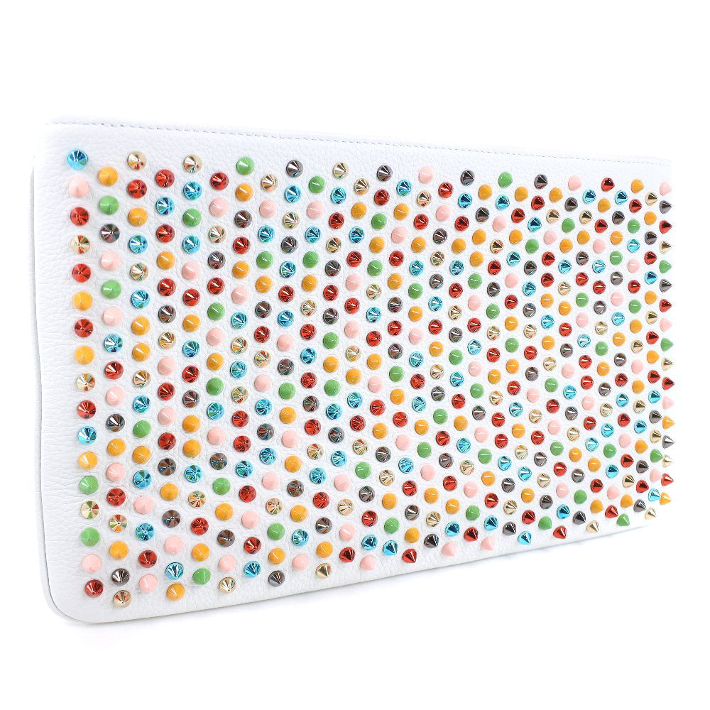 Christian Louboutin Clutch bag 1175134 Calfskin multicolor Studs 2WAYShoulder Rubiposh Women Used Authentic