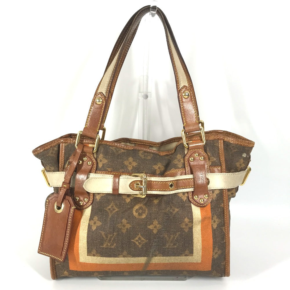 LOUIS VUITTON Shoulder Bag M56386 Coated canvas Brown Monogram tyse Sac Rayure PM unisex(Unisex) Used Authentic
