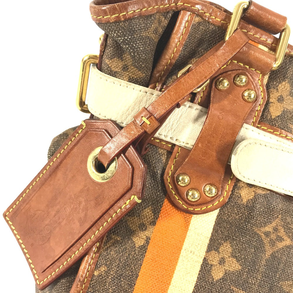 LOUIS VUITTON Shoulder Bag M56386 Coated canvas Brown Monogram tyse Sac Rayure PM unisex(Unisex) Used Authentic