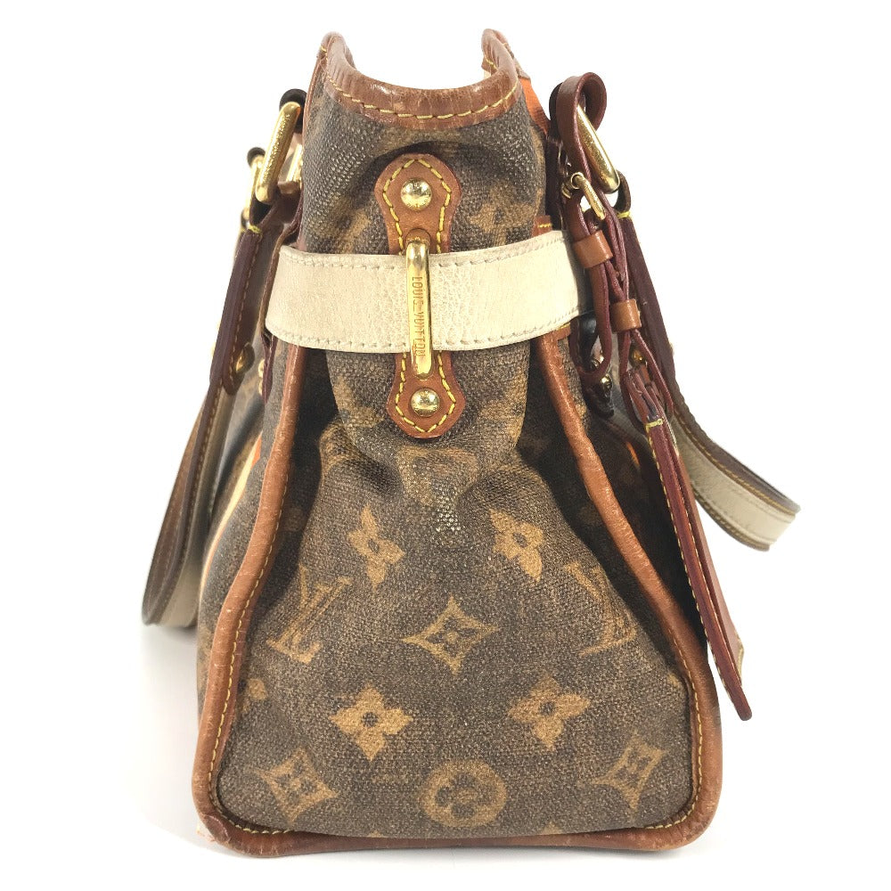 LOUIS VUITTON Shoulder Bag M56386 Coated canvas Brown Monogram tyse Sac Rayure PM unisex(Unisex) Used Authentic