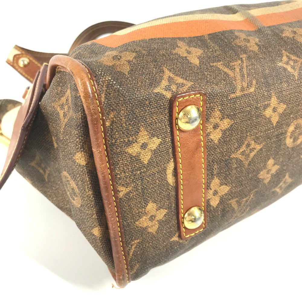 LOUIS VUITTON Shoulder Bag M56386 Coated canvas Brown Monogram tyse Sac Rayure PM unisex(Unisex) Used Authentic