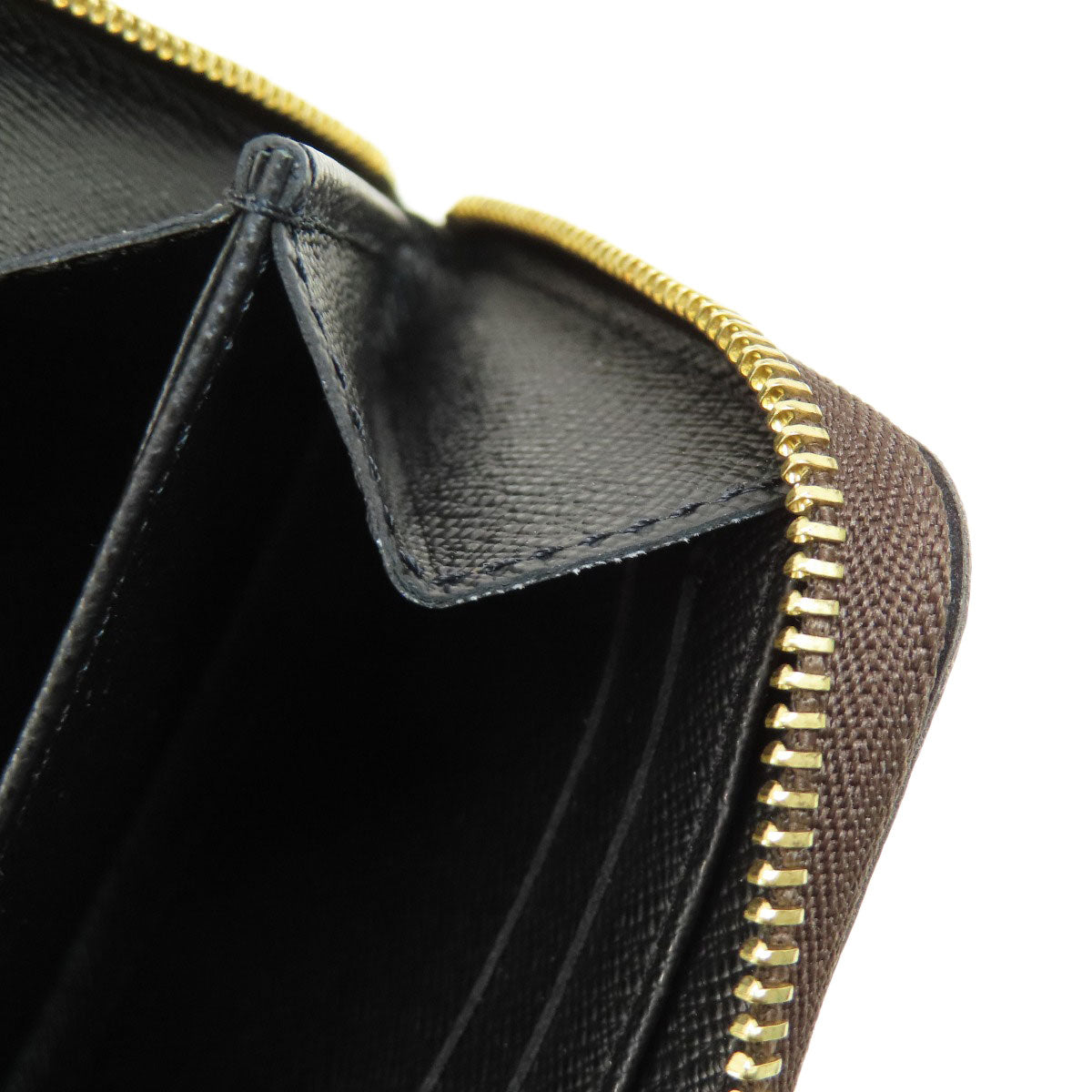 LOUIS VUITTON Coin case M69354 Giant monogram canvas Brown Zippy coin purse Women Used Authentic