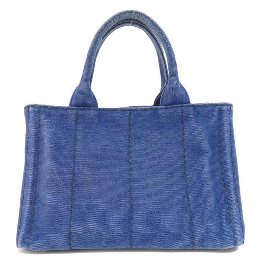 PRADA Handbag B2439G canvas blue Canapa mini 2 WAY Women Used Authentic