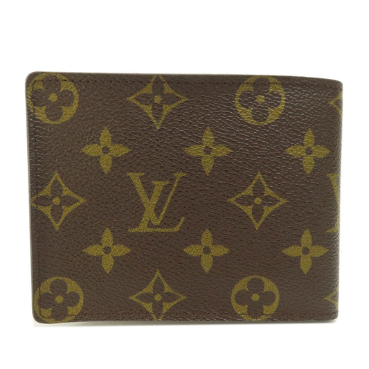 LOUIS VUITTON Bifold Wallet M60026 Monogram canvas Brown Portefeuille Florin Monogram Women Used Authentic