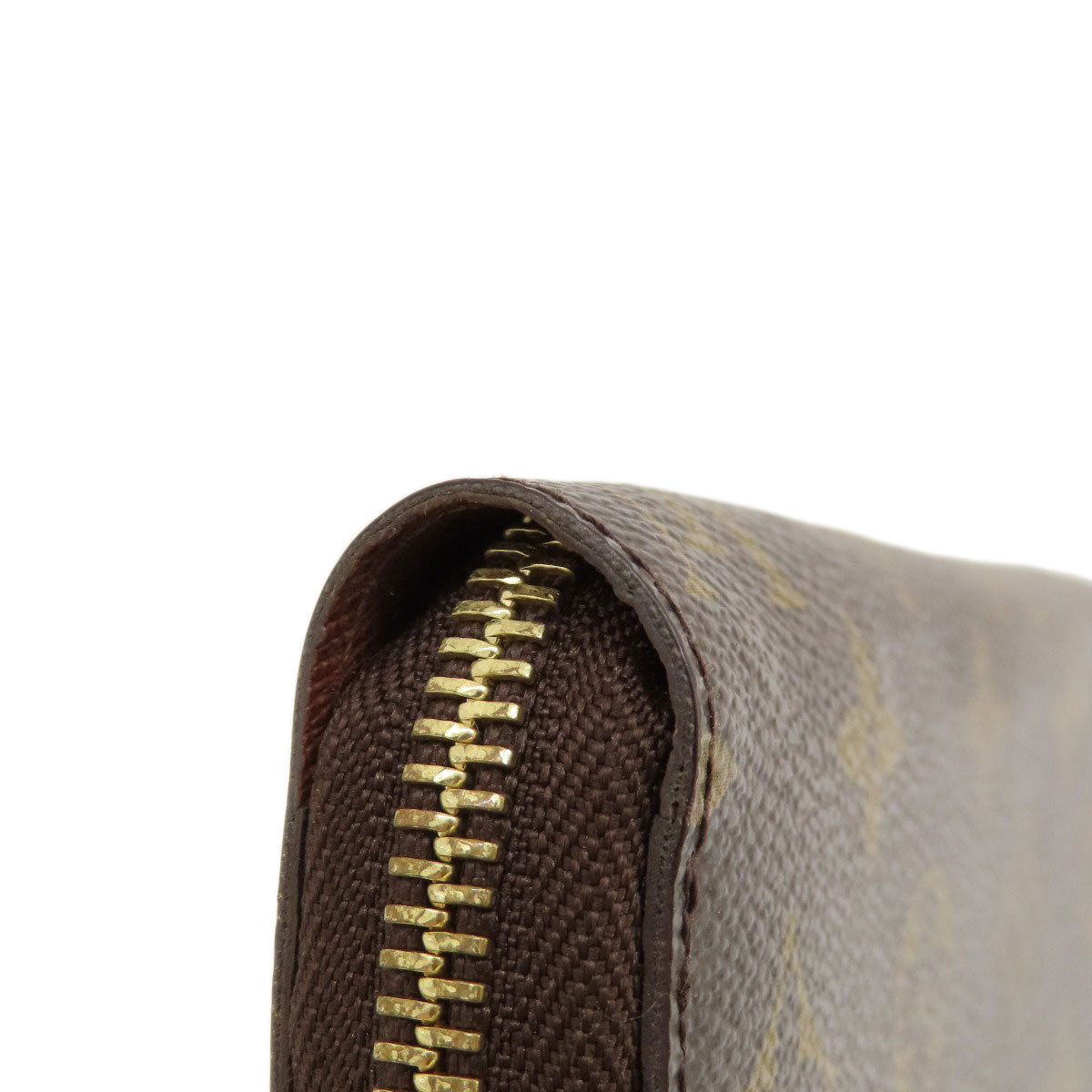 LOUIS VUITTON Long Wallet Purse M60017 Monogram canvas Brown Zippy Wallet Old Monogram Women Used Authentic