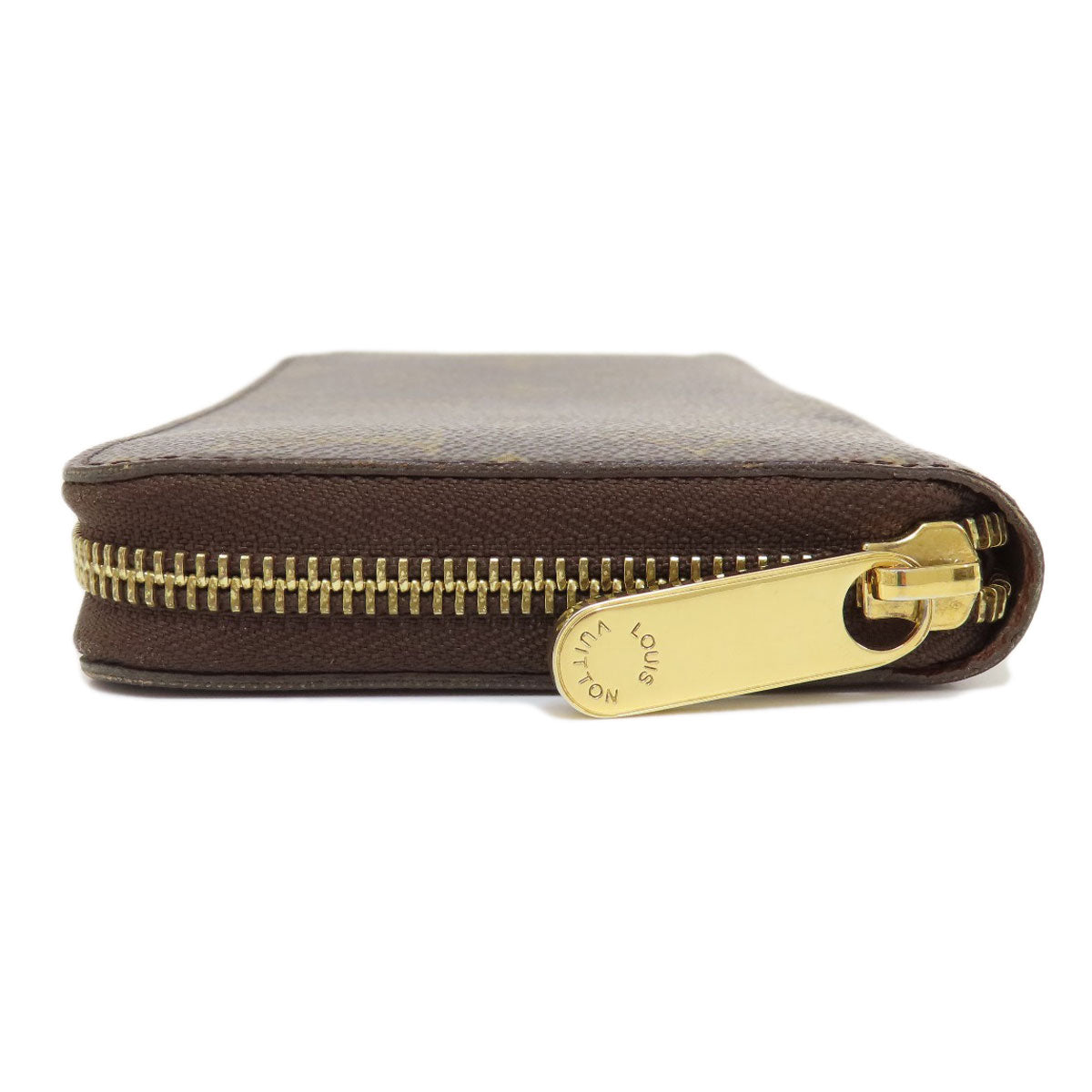 LOUIS VUITTON Long Wallet Purse M60017 Monogram canvas Brown Zippy Wallet Old Monogram Women Used Authentic