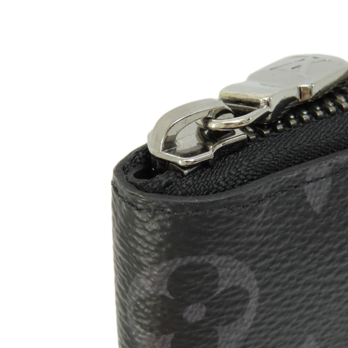 LOUIS VUITTON Long Wallet Purse M62295 Monogram Eclipse black Zippy Wallet Vertical Eclipse mens Used Authentic