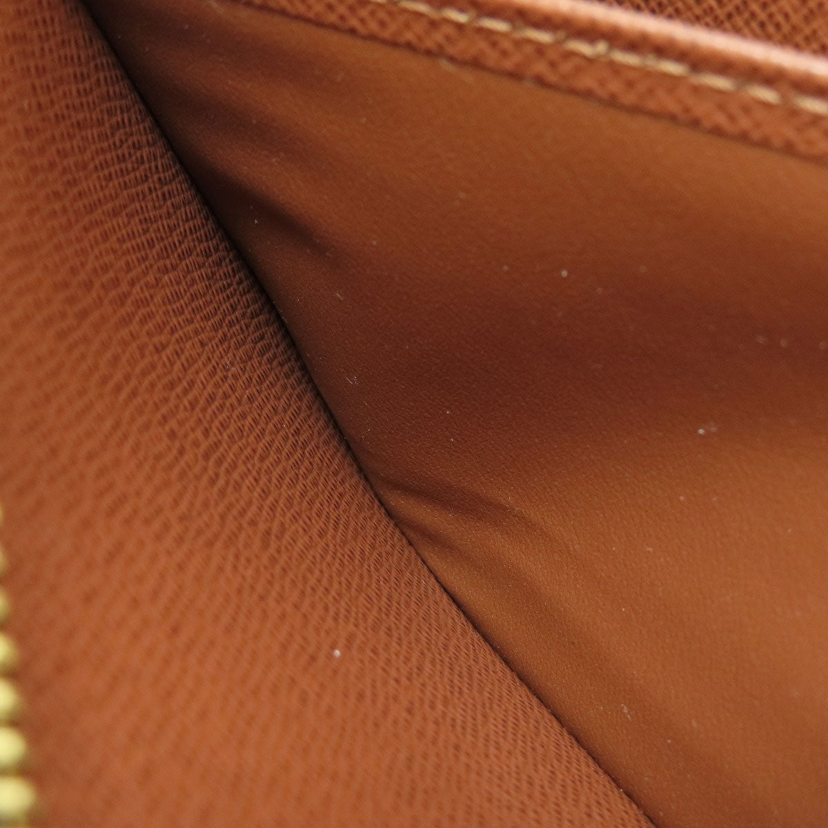 LOUIS VUITTON Long Wallet Purse M42616 Monogram canvas Brown Zippy Wallet Monog Lamb Women Used Authentic