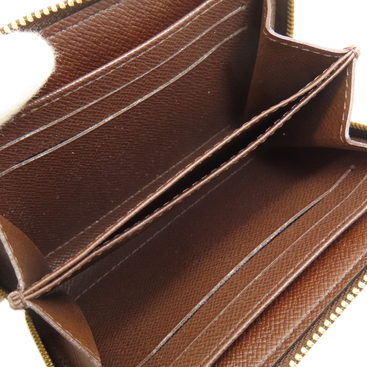 LOUIS VUITTON Coin case N63070 Damier canvas Brown Zippy Coin Purse Damier Ebene Women Used Authentic