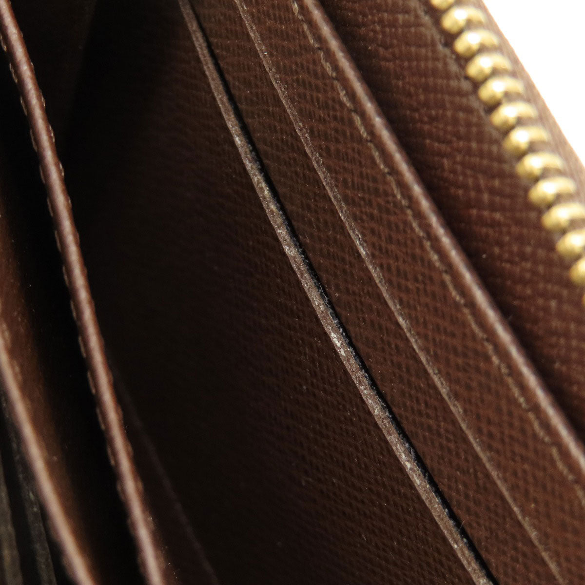 LOUIS VUITTON Coin case N63070 Damier canvas Brown Zippy Coin Purse Damier Ebene Women Used Authentic
