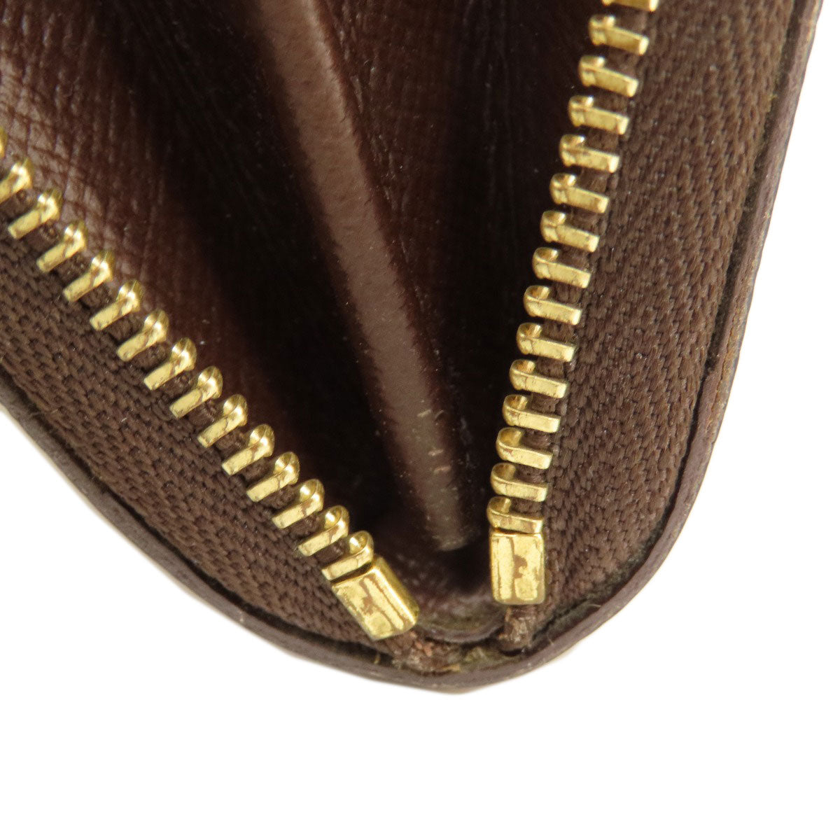 LOUIS VUITTON Coin case N63070 Damier canvas Brown Zippy Coin Purse Damier Ebene Women Used Authentic